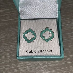 Simple Teal Earrings
